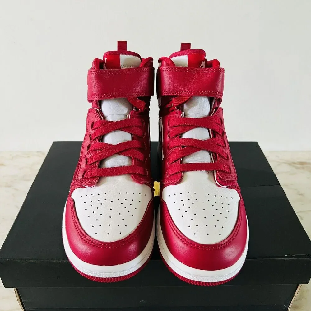 NIKE Air Jordan 1 Hi FlyEase Cardinal Red/White - M 5.5 Y (7 W)